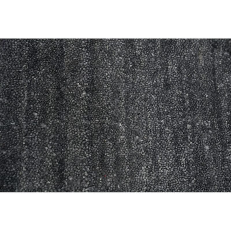 Hand Knotted Oriental 100% Wool Carpet Tribal Animal Pictorial Greys & Charcoal Gabbeh Area Rug - 5' 11'' X 5' 11''