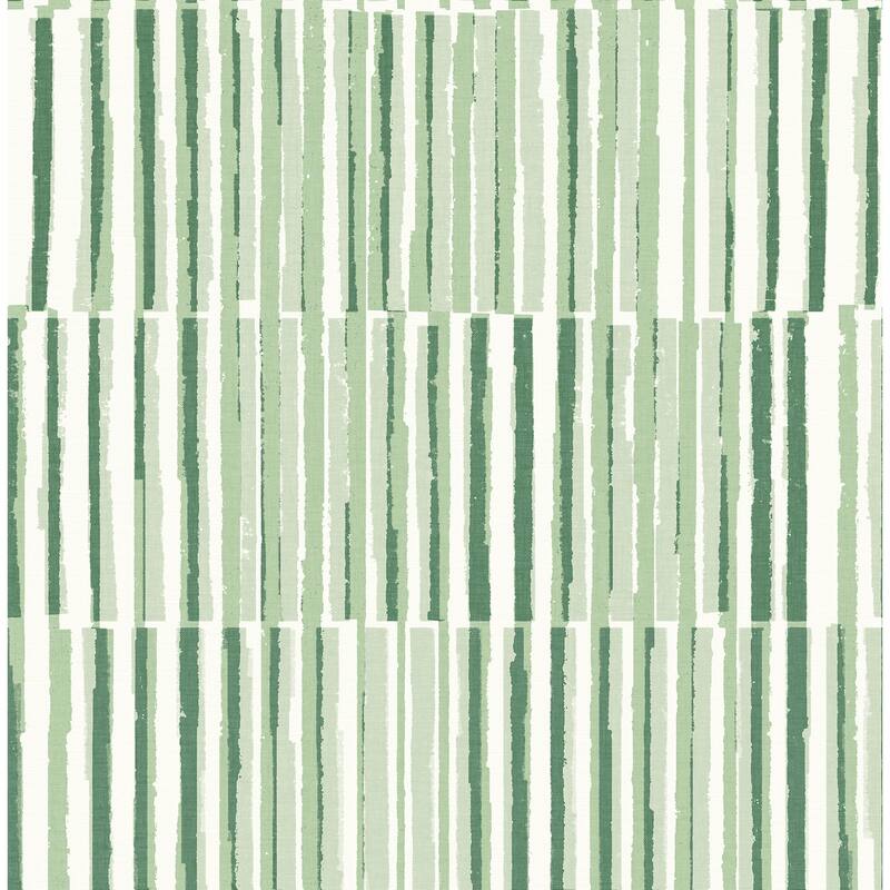 A-Street Prints Sabah Green Stripe Wallpaper
