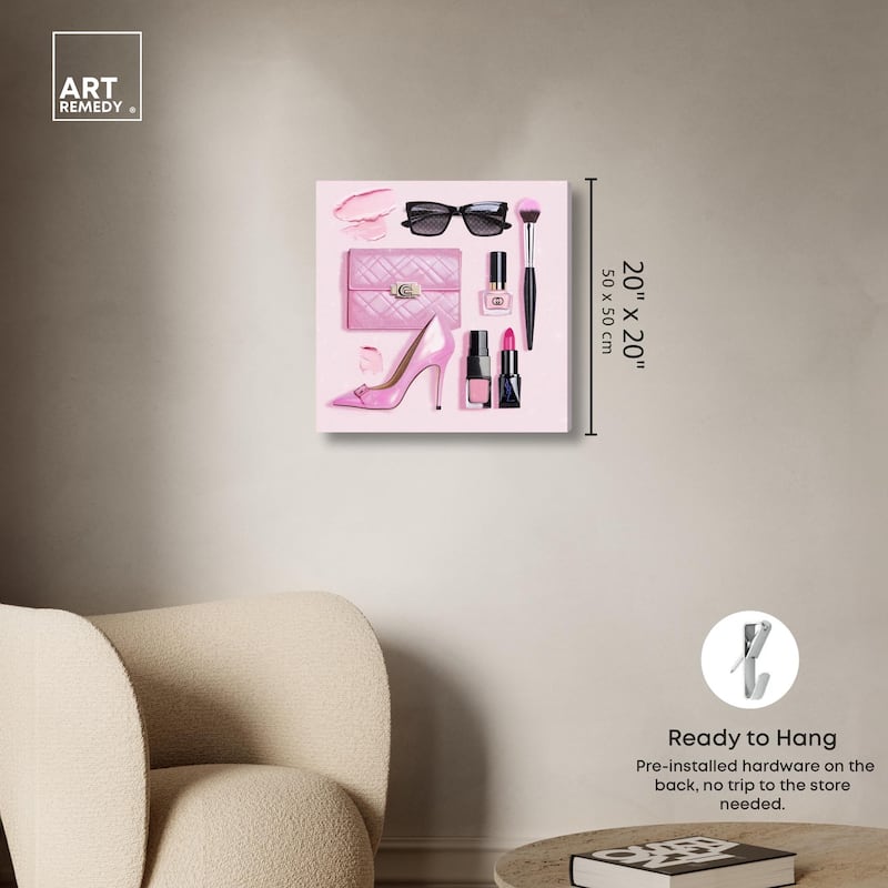 Pink Passions Canvas by Art Remedy, Gallery Wrapped