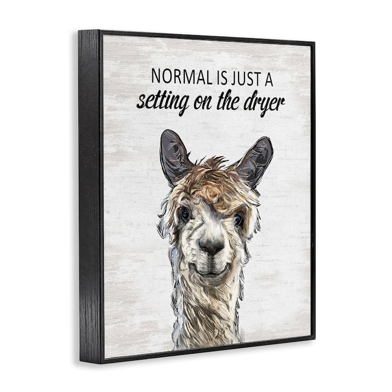 Stupell Normal is Just Dyer Setting Framed Giclee Art Design By Lettered and Lined