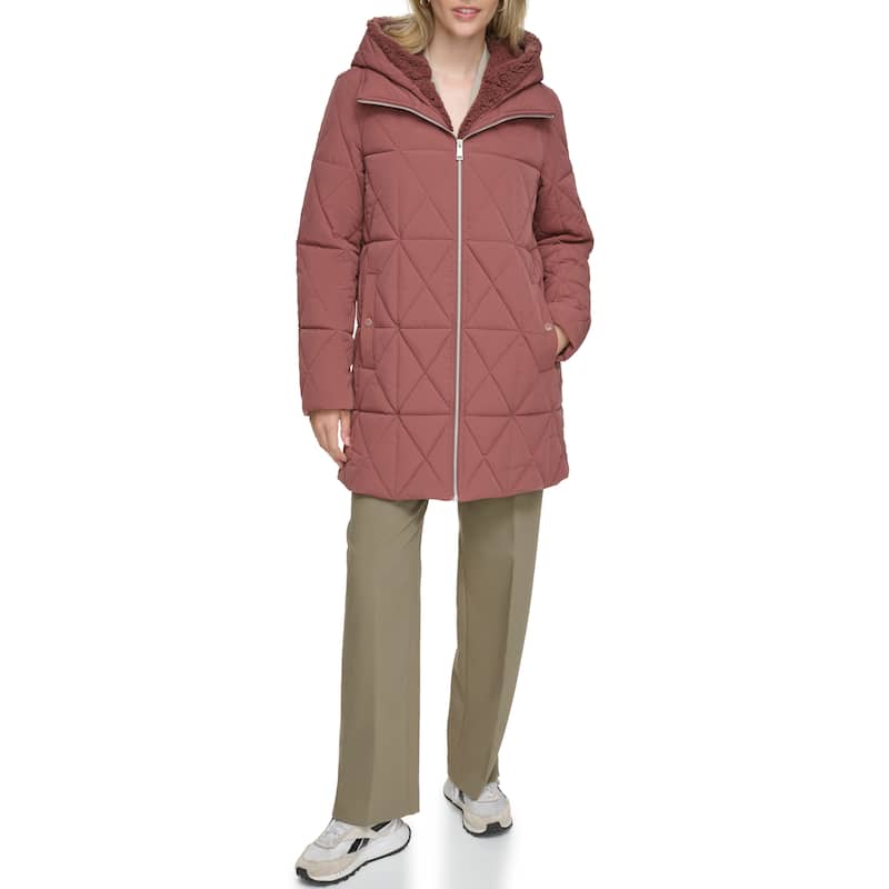 Andrew Marc Islee Insulated Puffer Coat - Fig - XS