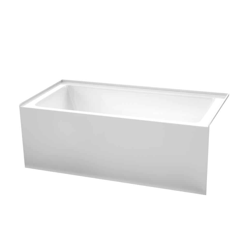 Wyndham Collection Grayley 60" Three Wall Alcove Acrylic Soaking Tub