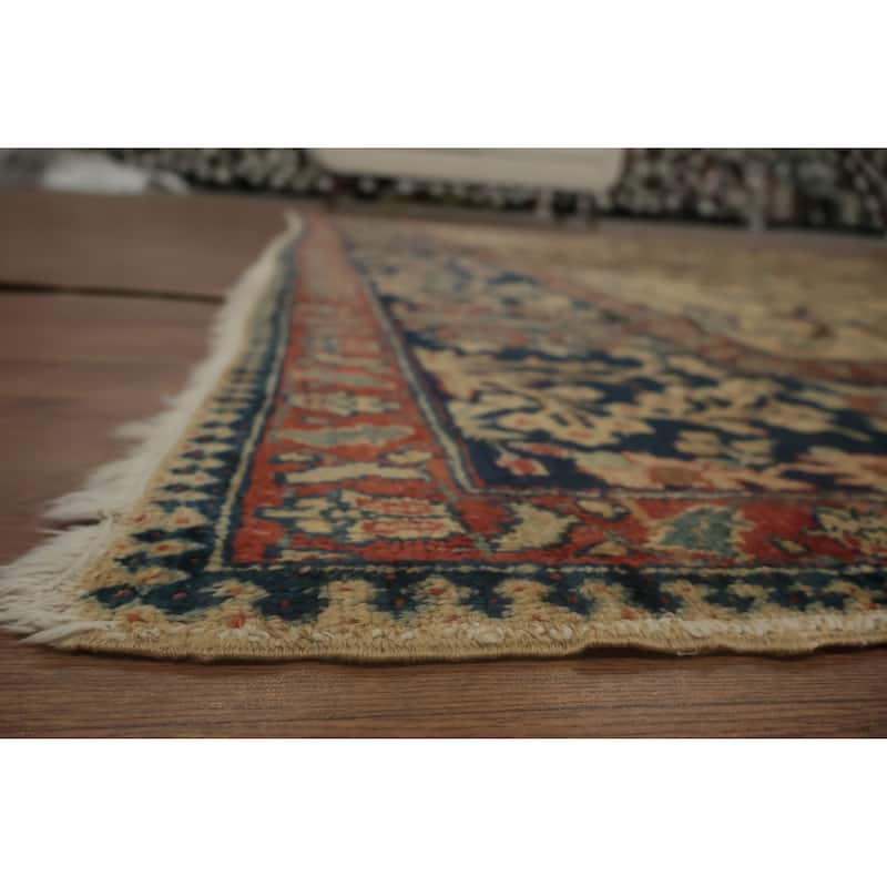 Hand Knotted Oriental 100% Wool Carpet Traditional Floral Beige & Ivories Tabriz (100% Vegetable Dye) Area Rug