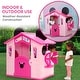 preview thumbnail 2 of 3, Disney Minnie Mouse Plastic Indoor/Outdoor Playhouse with Easy Assembly