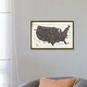 preview thumbnail 9 of 7, iCanvas "USA" by Mike Koubou Framed