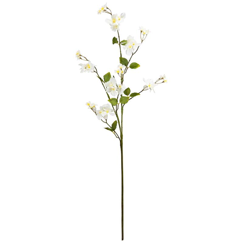 Japanese Anemone Artificial Floral Sprays - 45.5" - White and Yellow - Set of 4