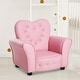 preview thumbnail 10 of 13, Taylor & Olive Estella Pink Upholstered Kids Chair