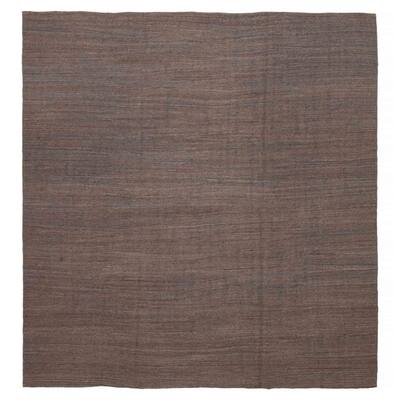 ECARPETGALLERY Flat-Weave Ankara FW Grey Wool Rug - 8'10 x 9'4