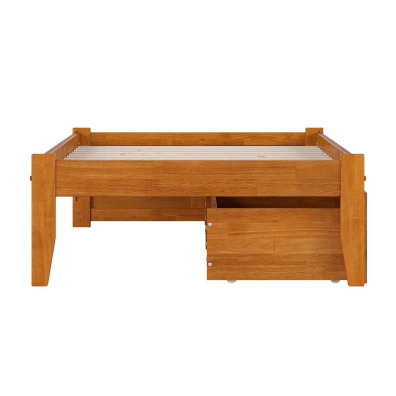 Concord Platform Bed with Footboard and Storage Drawers