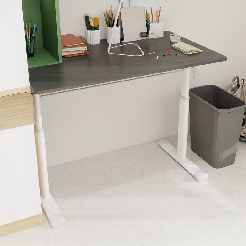 GDFStudio - 39.37"W Ergonomic Adjustable Computer Desk