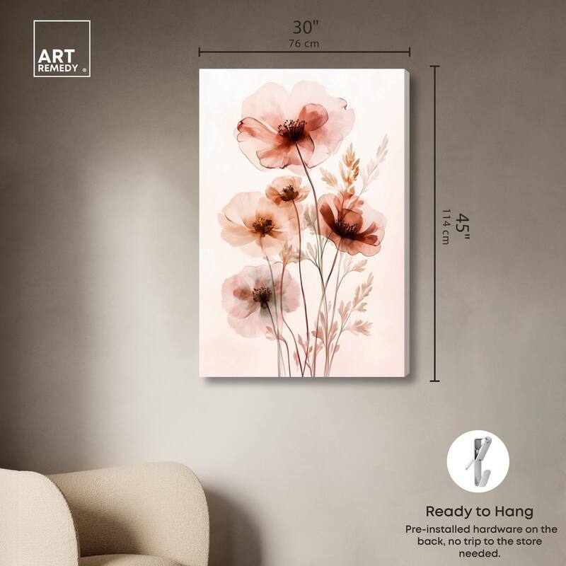 Petal Dye III Canvas by Art Remedy, Gallery Wrapped