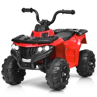 Costway 6V Battery Powered Kids Ride On ATV 4-Wheeler Quad w/ MP3 &