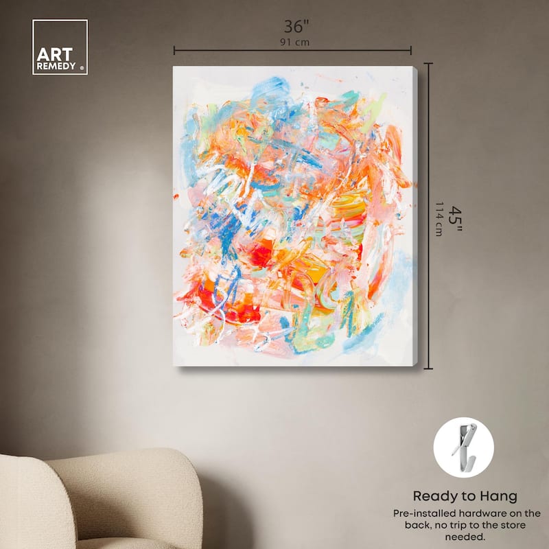 Swirling Hues I Canvas by Art Remedy, Gallery Wrapped