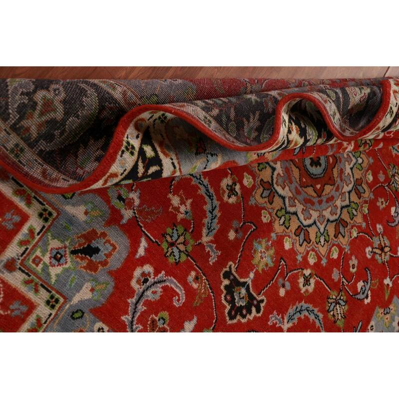 Red Heriz Serapi Indian Area Rug Handmade Wool Carpet - 8'0" x 9'9"