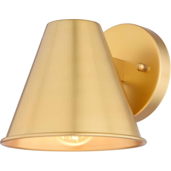slide 2 of 10, Vaxcel Lighting T0793 Smith 6" Tall Outdoor Wall Sconce Gold