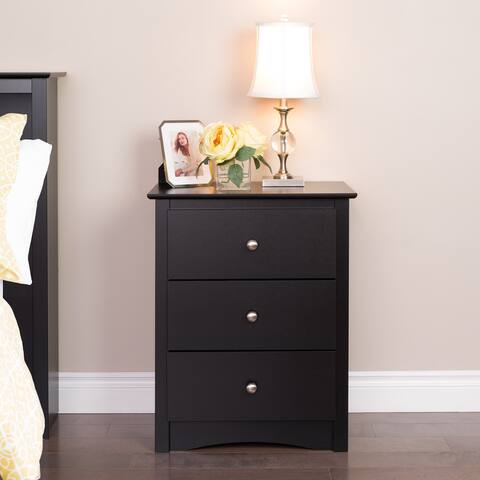 Prepac 3-Drawer Tall Nightstand