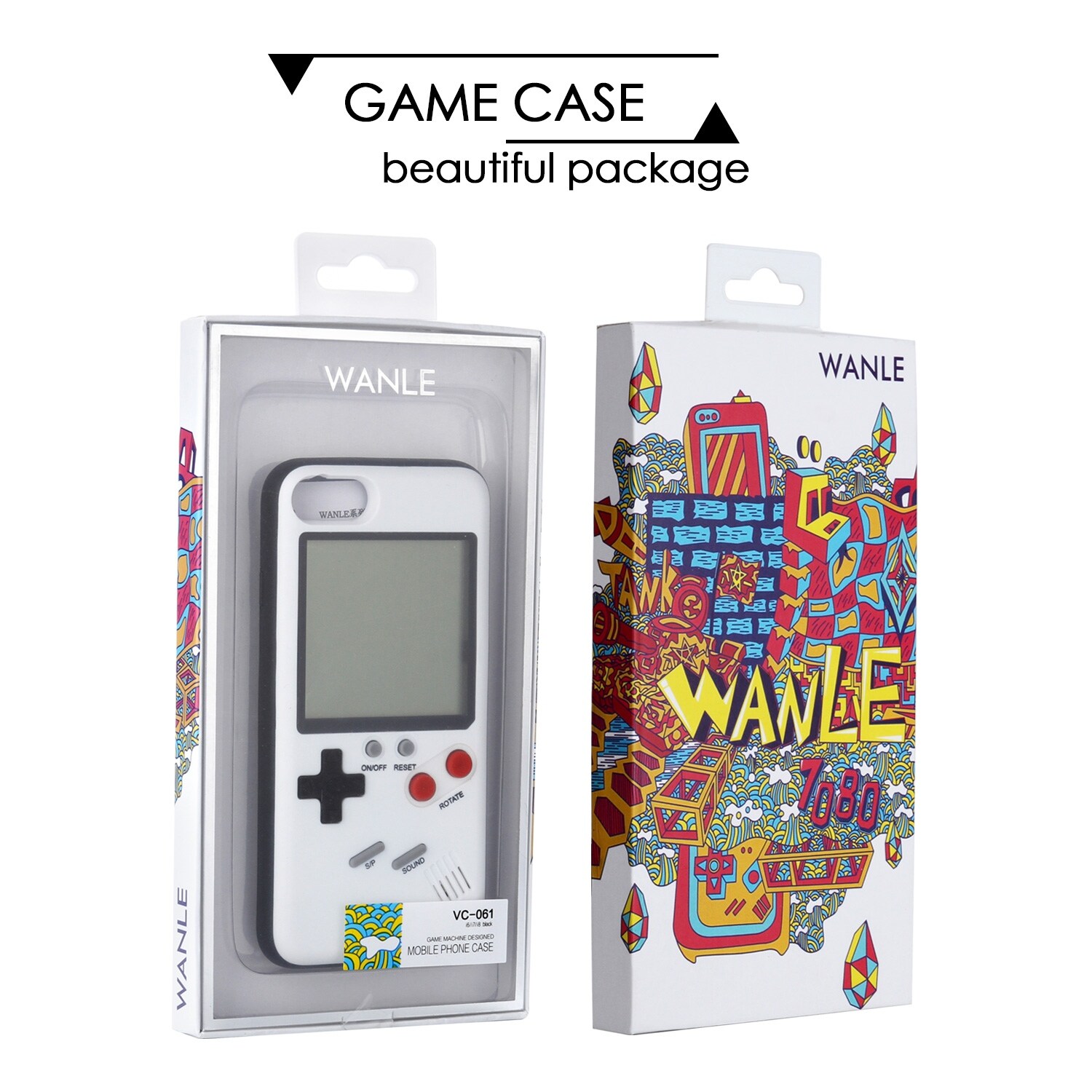 Shop Retro Real Game Console Play Gameboy Tetris Phone Case For 6