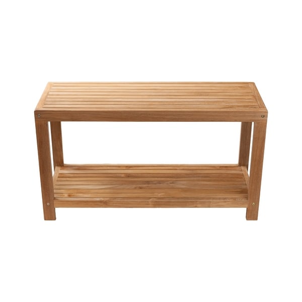 Wooden spa bench best sale