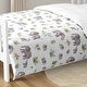 preview thumbnail 6 of 4, Sweet Jojo Designs Watercolor Elephants Boy Girl Gender Neutral 5p Toddler-size Comforter Set Green Grey Jungle Safari Palm Tree