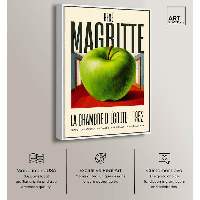Magritte's Apple Room Canvas by Art Remedy