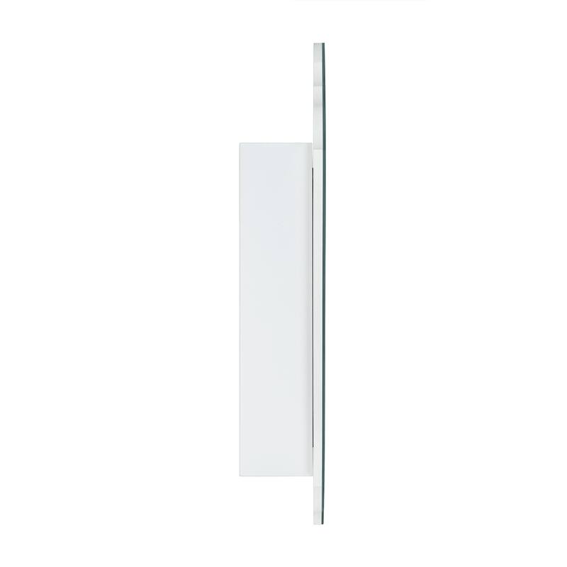 TEHOME Frameless Irregular Medicine Cabinet with Beveled Mirror - 20" x 30"