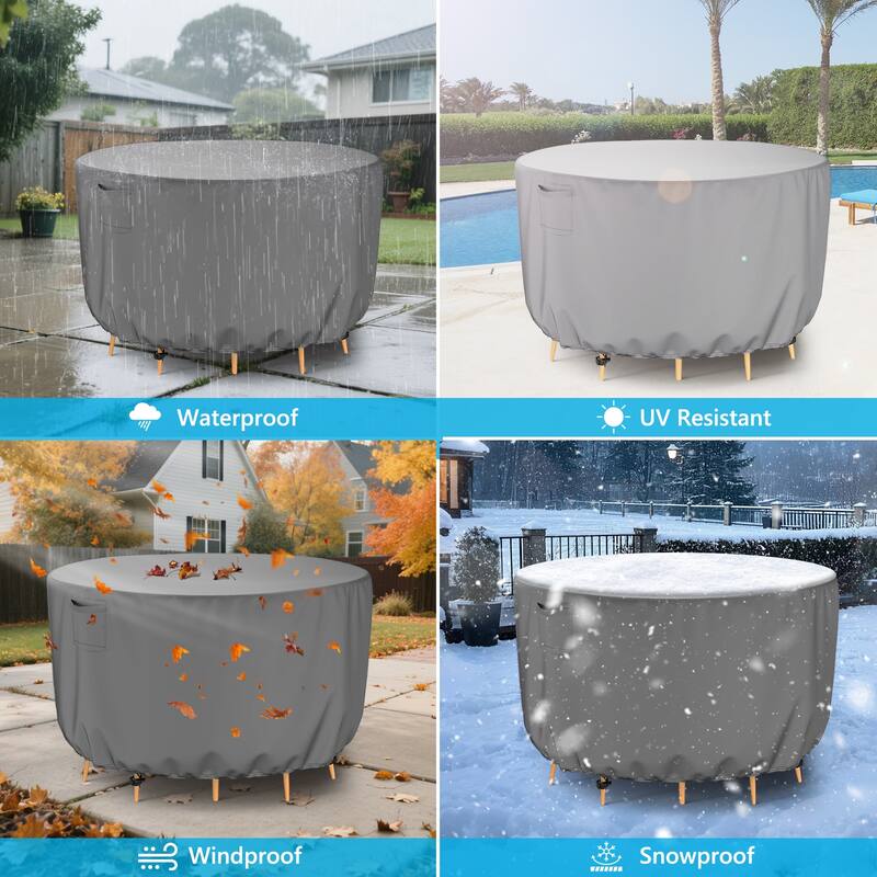 Round Patio Table Cover Outdoor Furniture Cover