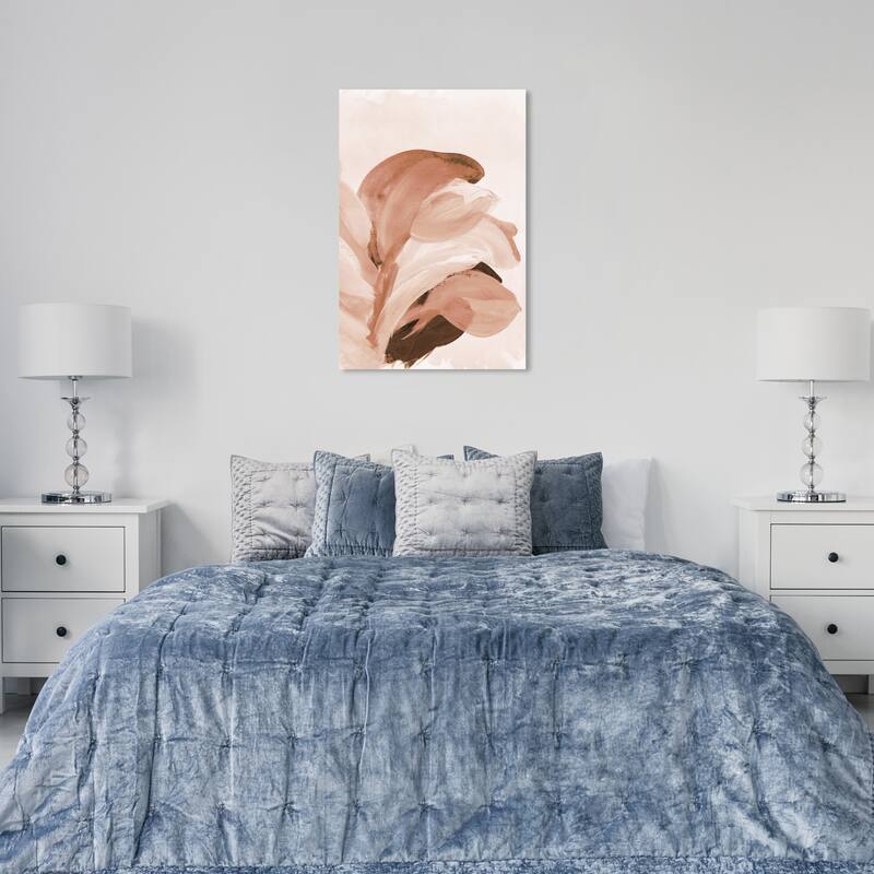 Wynwood Studio Canvas Floral and Botanical Desert Bouquet Brown and Cream White Modern & Contemporary Wall Art Canvas Print - 36 x 24