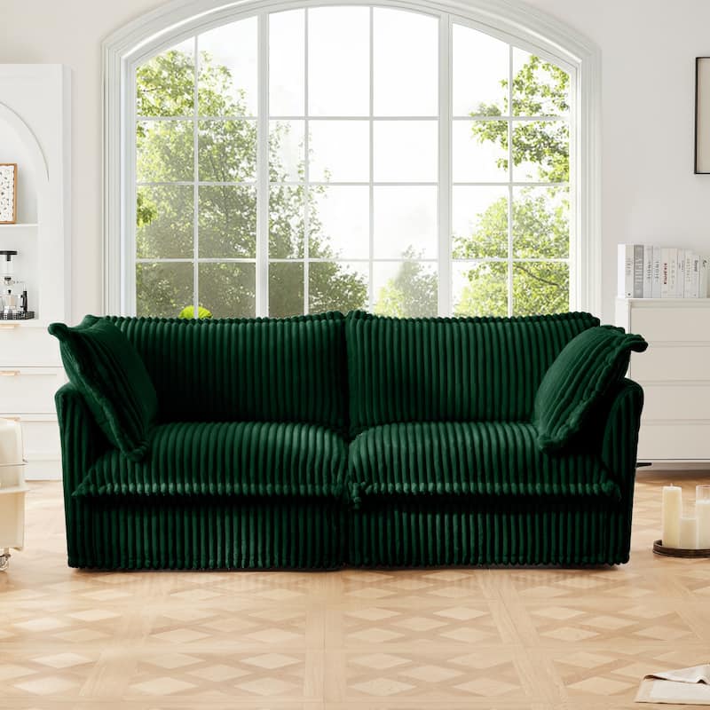 Modern Cloud Loveseat Sofa, 2 Seater Deep Seat Couch for Apartment