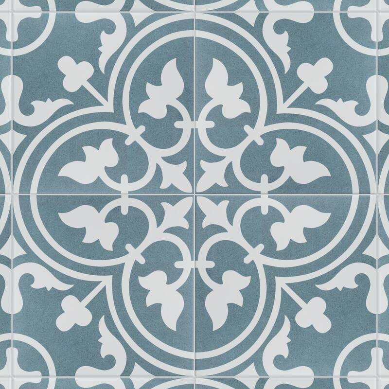 Merola Tile Arte Sky 9-3/4" x 9-3/4" Porcelain Floor and Wall Tile