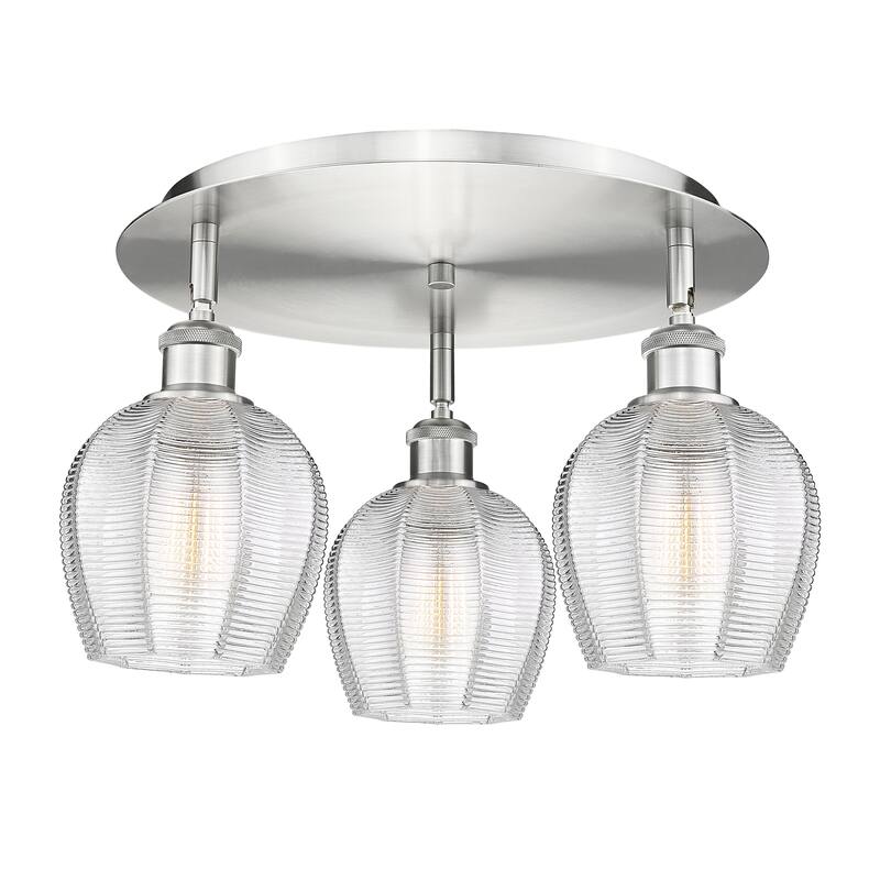 Innovations Lighting Norfolk - 3 Light 18" Flush Mount