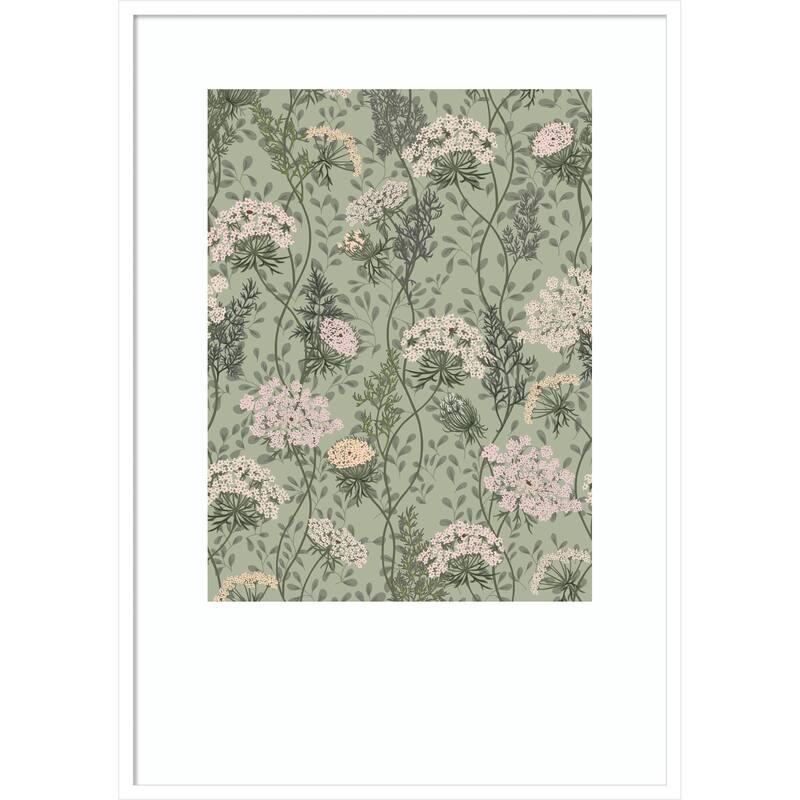 Floral Serenity by Annick Wood Framed Wall Art Print