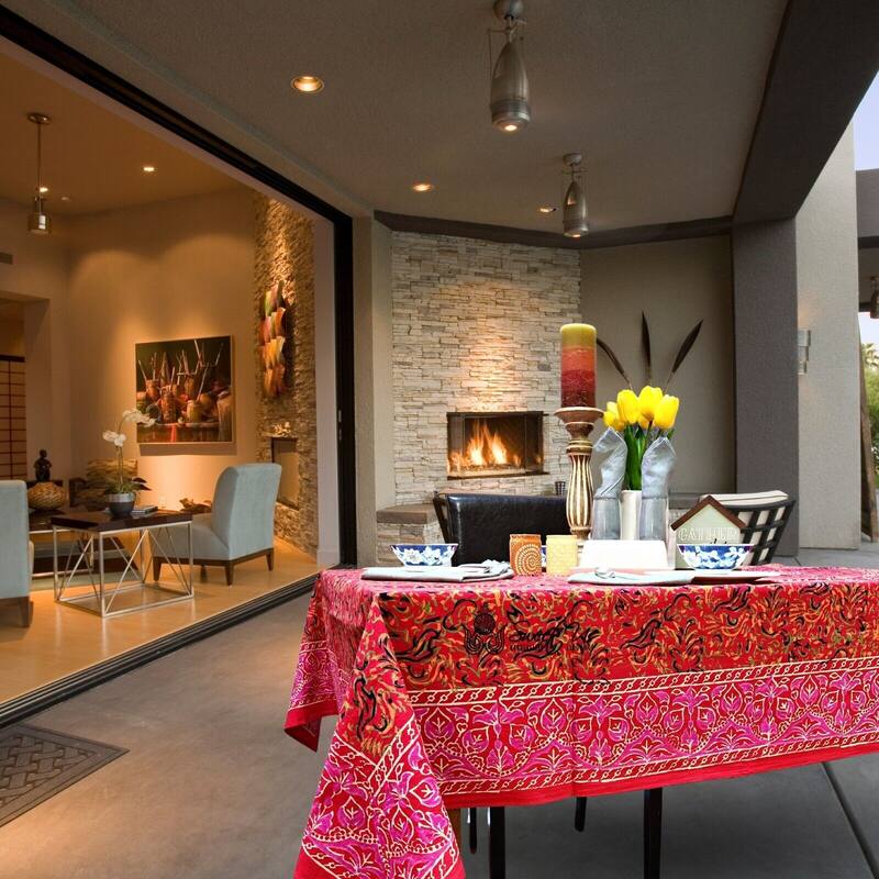 Sanganer Cotton Floral Tablecloth Collection