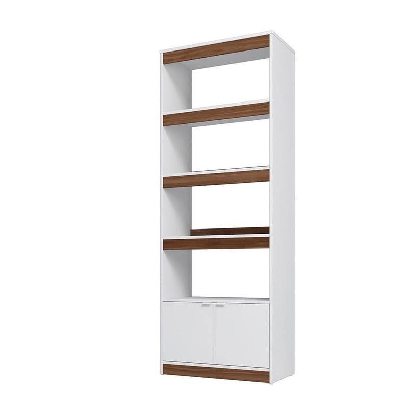 Manhattan Comfort Mid-Century Ratzer 5 Shelf Bookcase
