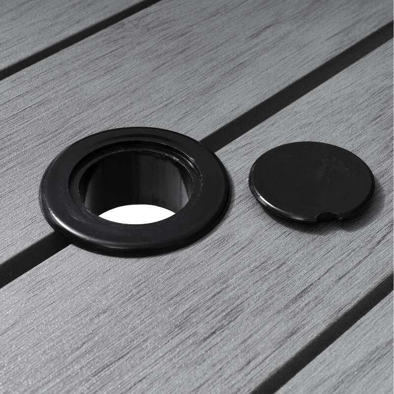 Outdoor 5/6-Piece Patio Dining Set with Stacking Chairs and Bench