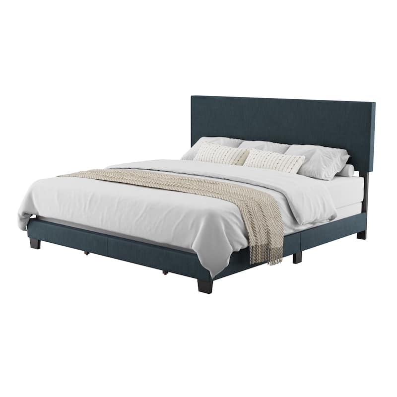 Celeste Modern Upholstered Bed, Box Spring Required