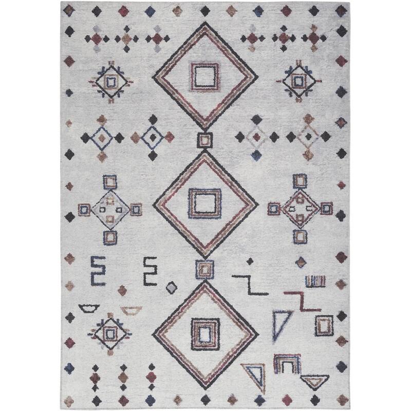 Power Loomed Geometric Modern Area Rug - 72' X '48' X '0.28
