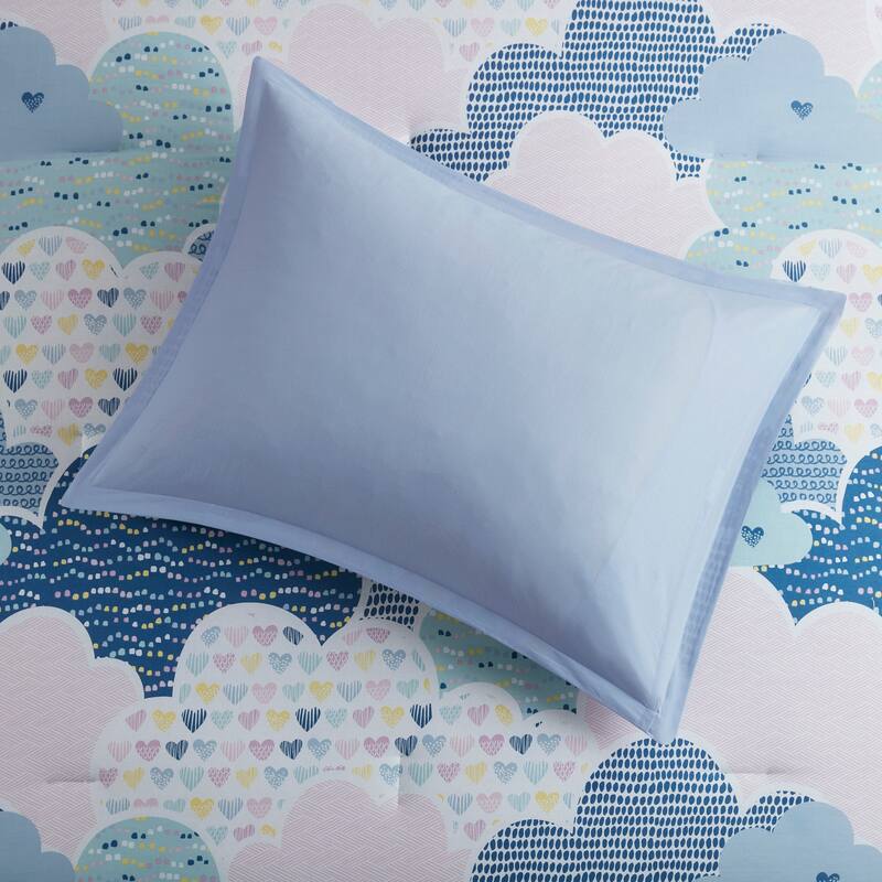Intelligent Design Kids Bliss Blue Cotton Printed Comforter Set