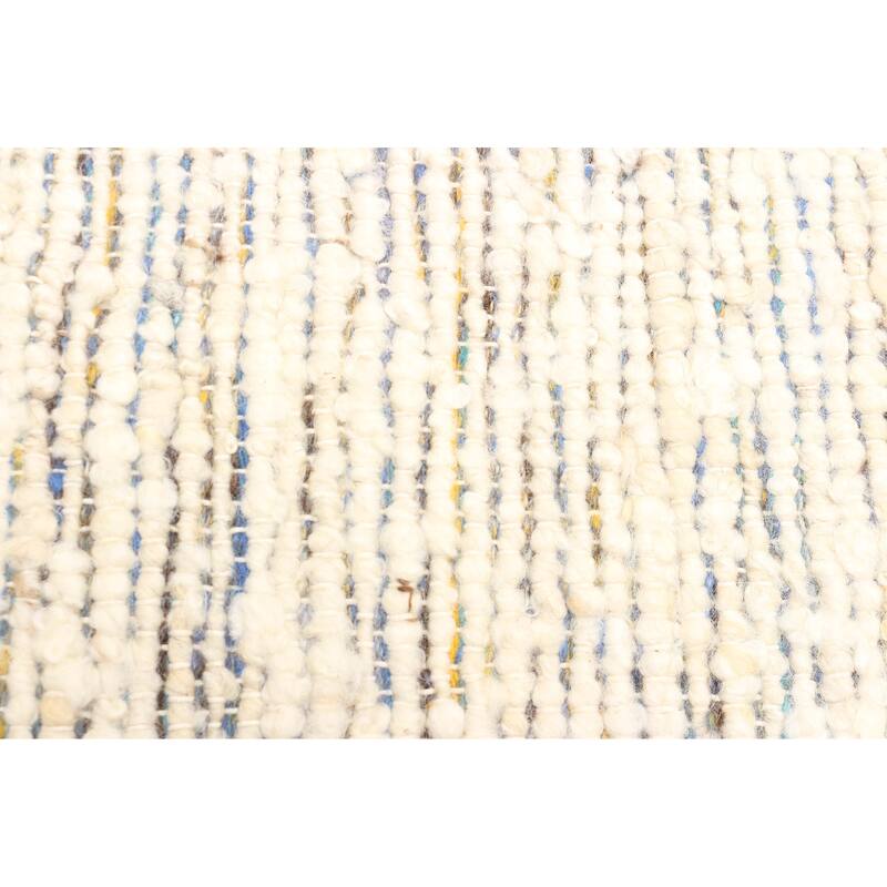 ECARPETGALLERY Braid weave Sienna Cream Wool Rug - 4'11 x 7'10