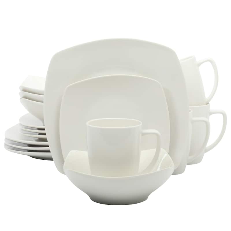 Gibson Home Zen Buffet 16-Piece Dinnerware Set - White