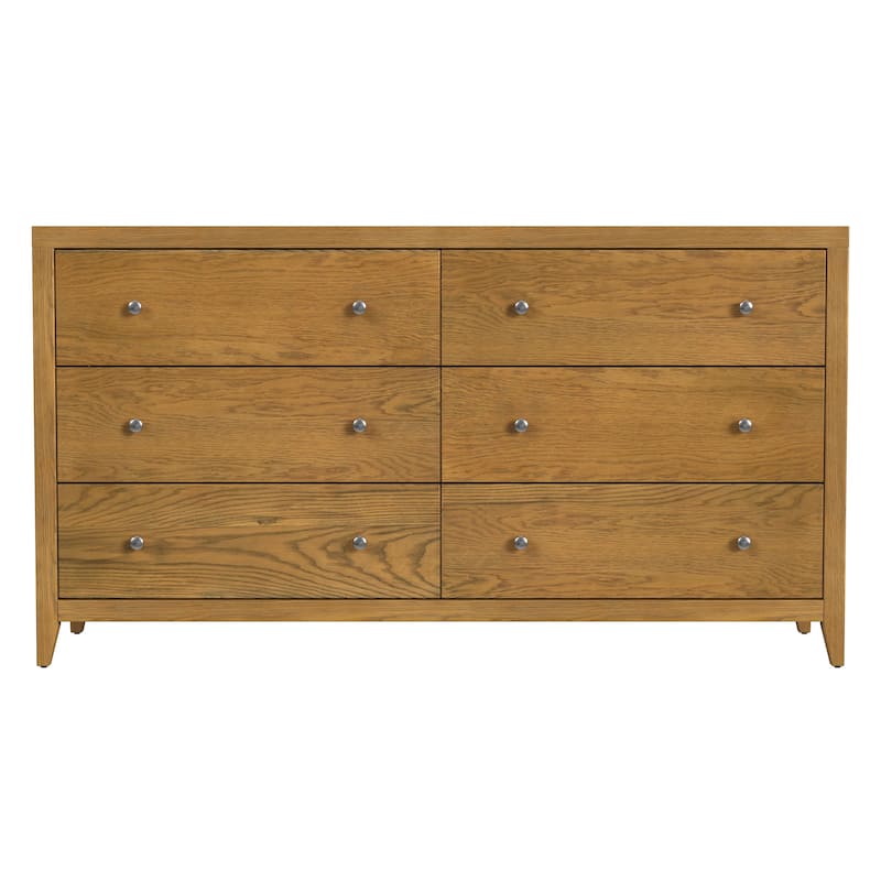 Dana 60 in. W Rectangular Wood 6 Drawer Dresser