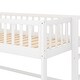 preview thumbnail 8 of 24, Twin Size Low Loft Bed with Ladder and Slide,Cottage Style Wooden Bed