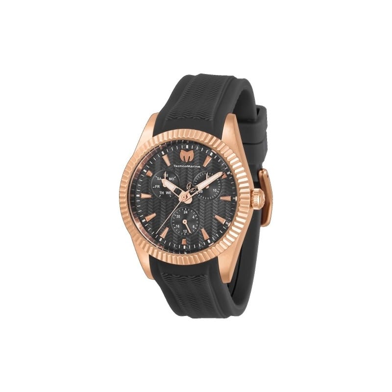 Technomarine Women's TM-719035 Sea Quartz 3 Hand Charcoal Dial Watch - Mother of Pearl
