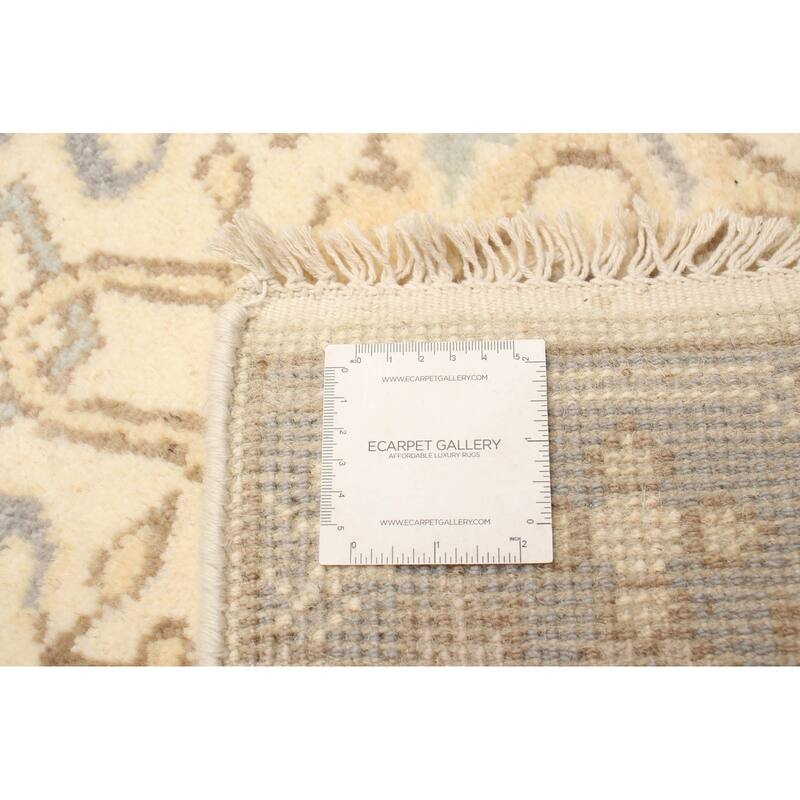 ECARPETGALLERY Hand-knotted Royal Oushak Cream Wool Rug - 2'7 x 10'1