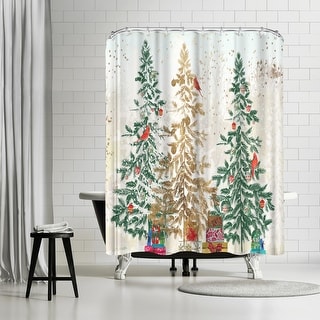 Three Christmas Trees By PI Holiday Collection - Shower Curtain