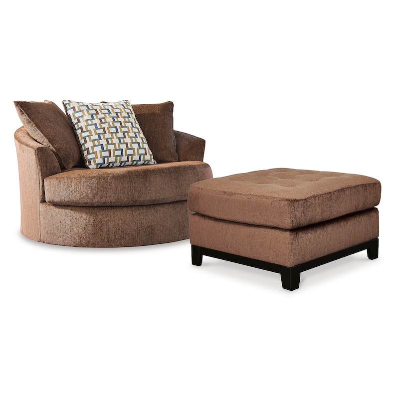Signature Design by Ashley Laylabrook 2-Piece Upholstery Package - 56"W x 55"D x 35"H - Orange