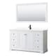 Option White / Giotto Quartz Top / Matte Black Hardware