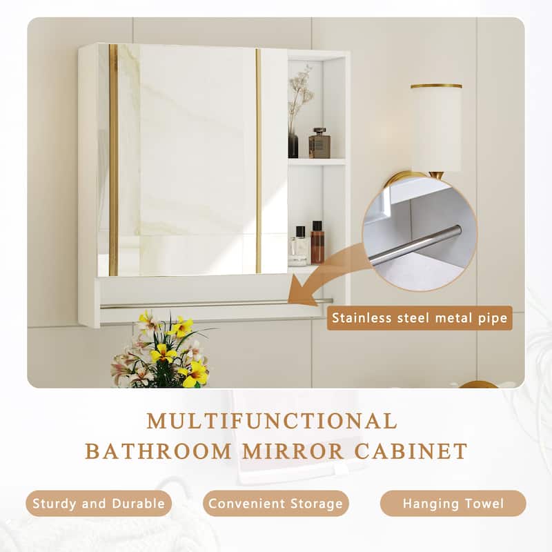 Bathroom Mirror Cabinet Wall Mounted