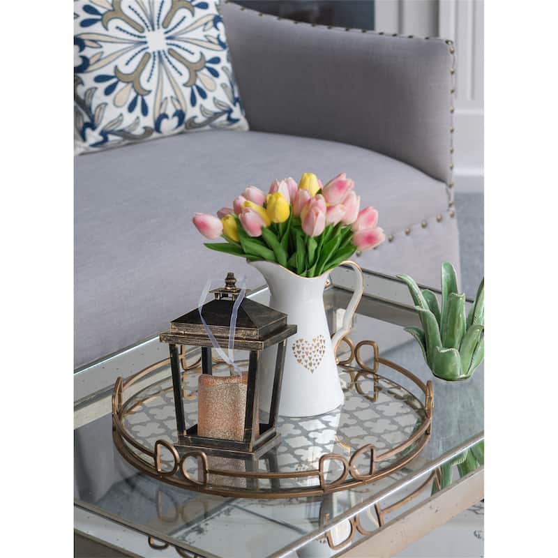 Set of 2 Lantern with Led Candle