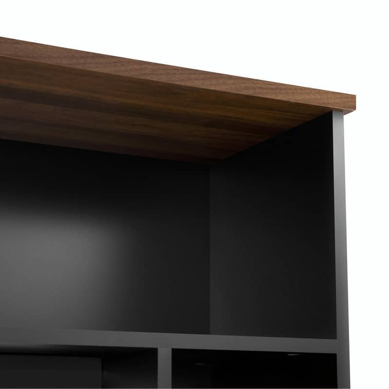 95.5" Wide Wall Unit Entertainment Center with Electric Fireplace and Bookshelves for TVs up to 80"