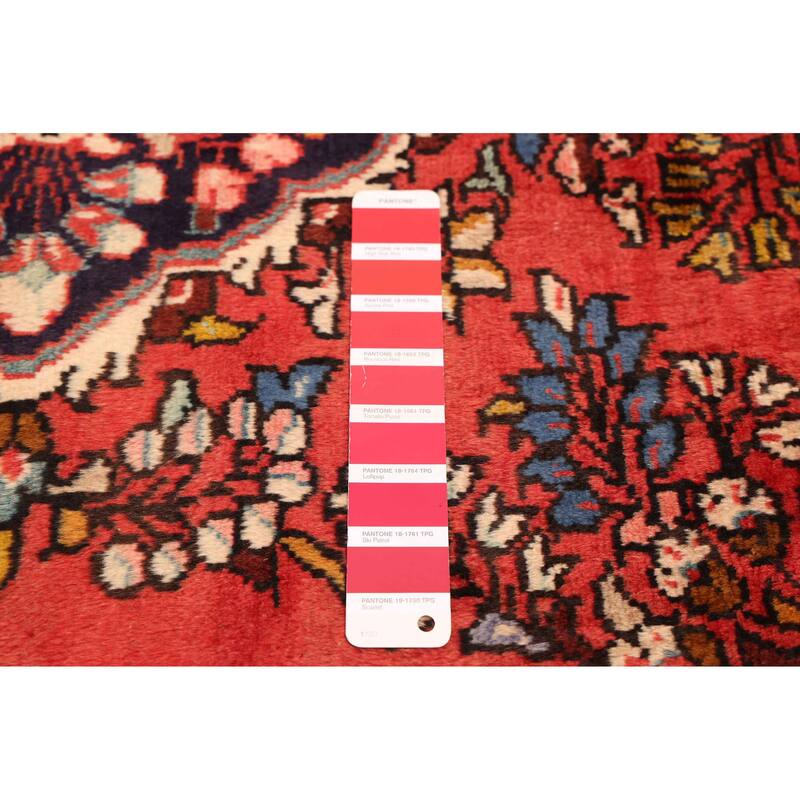 ECARPETGALLERY Hand-knotted Anadol Red Wool Rug - 3'7 x 4'11